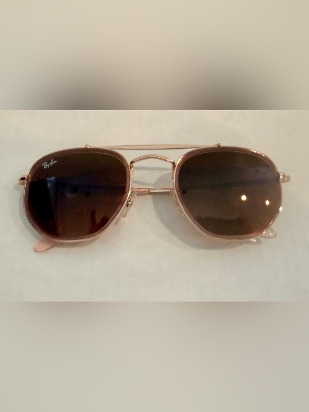 Ray ban Cooper Rose Gold Marshal 2 Sunglasses Pink Brown Gradient Lenses 3648m - Picture 3 of 6